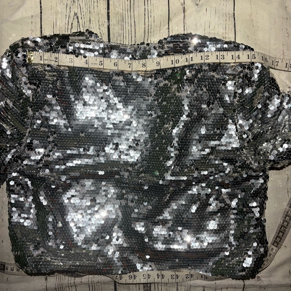 Forest Lily Silver Sequin Dress with Jacket - Picture 16 of 16
